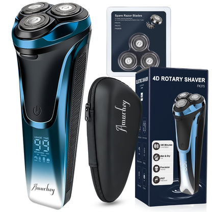 Amurhey FK375S Men's Shaver Pro: Wet and dry shave including FREE storage box & 3 replacement blades