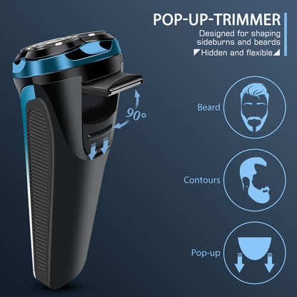 Amurhey FK375S Men's Shaver Pro: Wet and dry shave including FREE storage box & 3 replacement blades