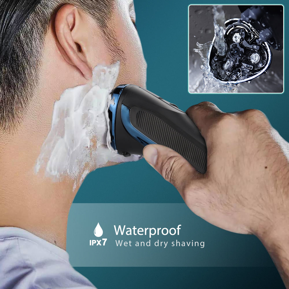 Amurhey FK375S Men's Shaver Pro: Wet and dry shave including FREE storage box & 3 replacement blades